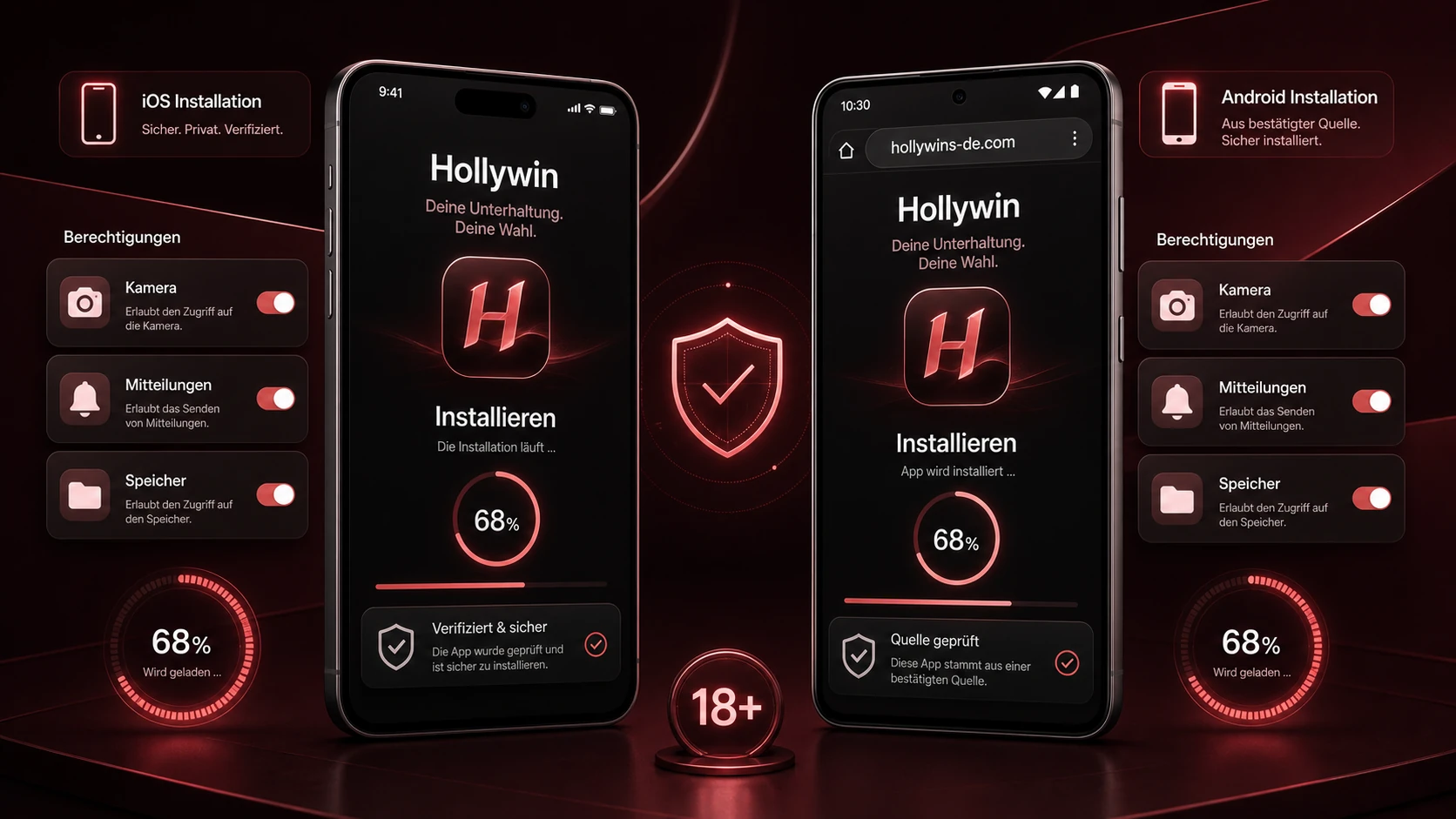 Installation auf Android und iOS